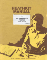 Heathkit IT-3120-FET-transistor-tester - Manual 